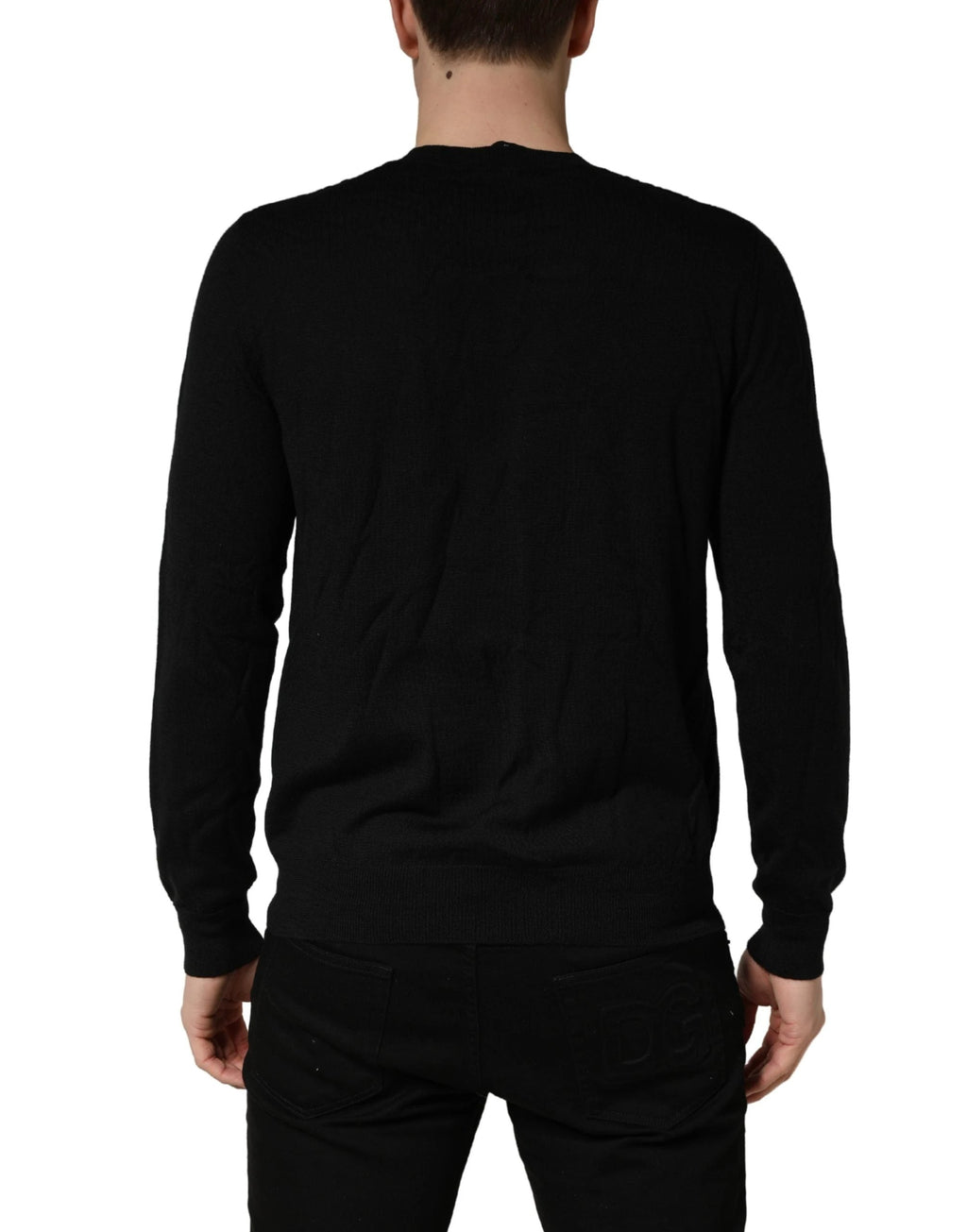 Men’s Black Logo Sweater – Dsquared2 Knitted Crew Neck Pullover