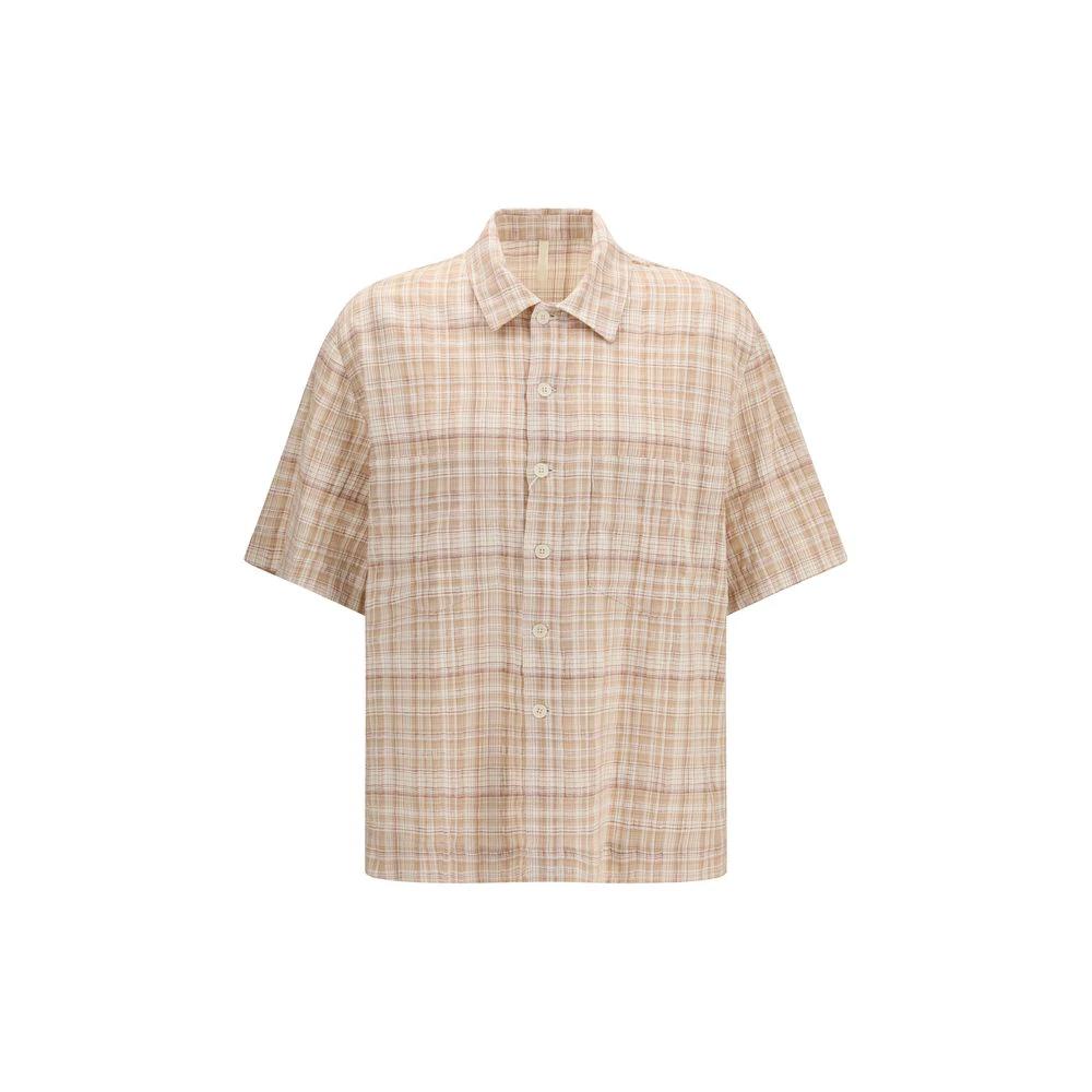 Chemise orange à carreaux homme – Sunflower Adam manches courtes SS26