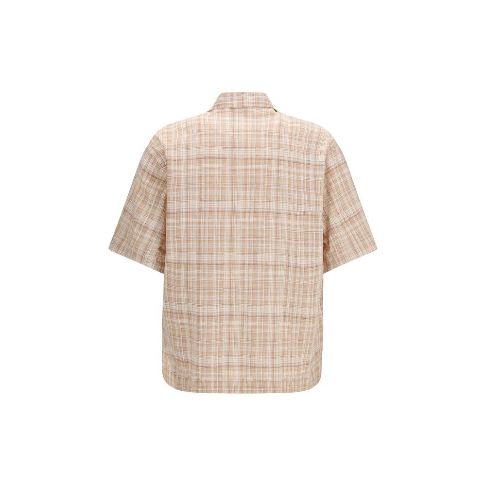 Chemise orange à carreaux homme – Sunflower Adam manches courtes SS26