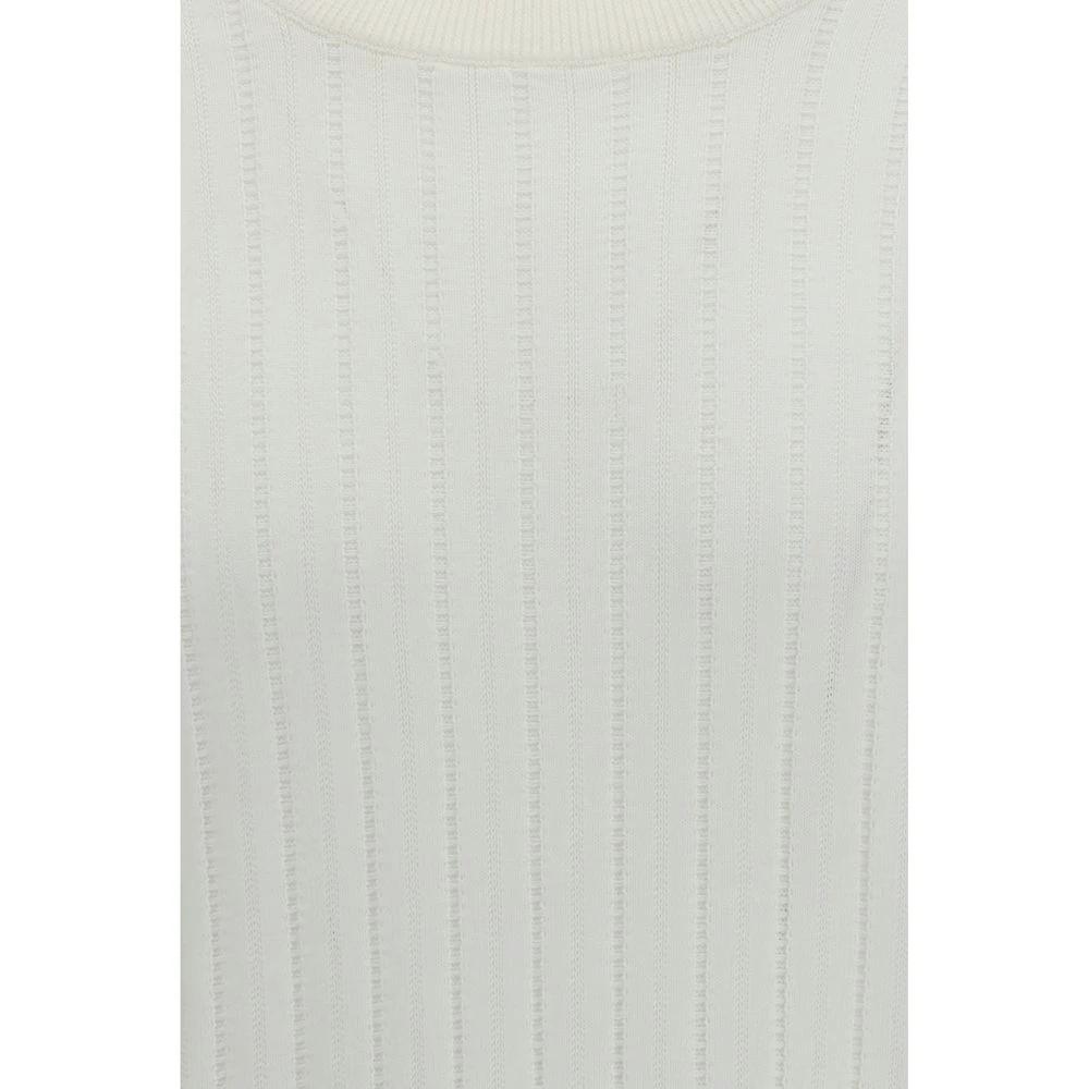 Brunello Cucinelli White Cotton Sweatshirt