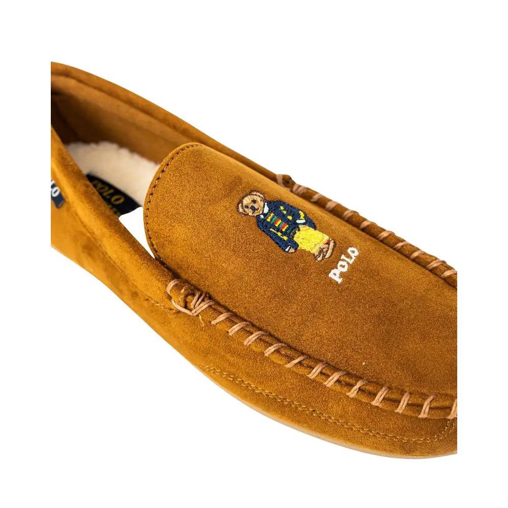 Ralph Lauren Beige Faux Fur Slippers
