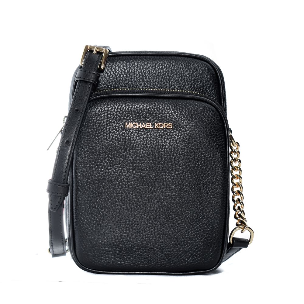 Bandoulière en cuir noir Michael Kors