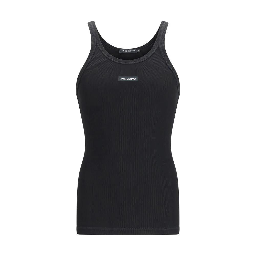 Dolce & Gabbana Black Cotton Top
