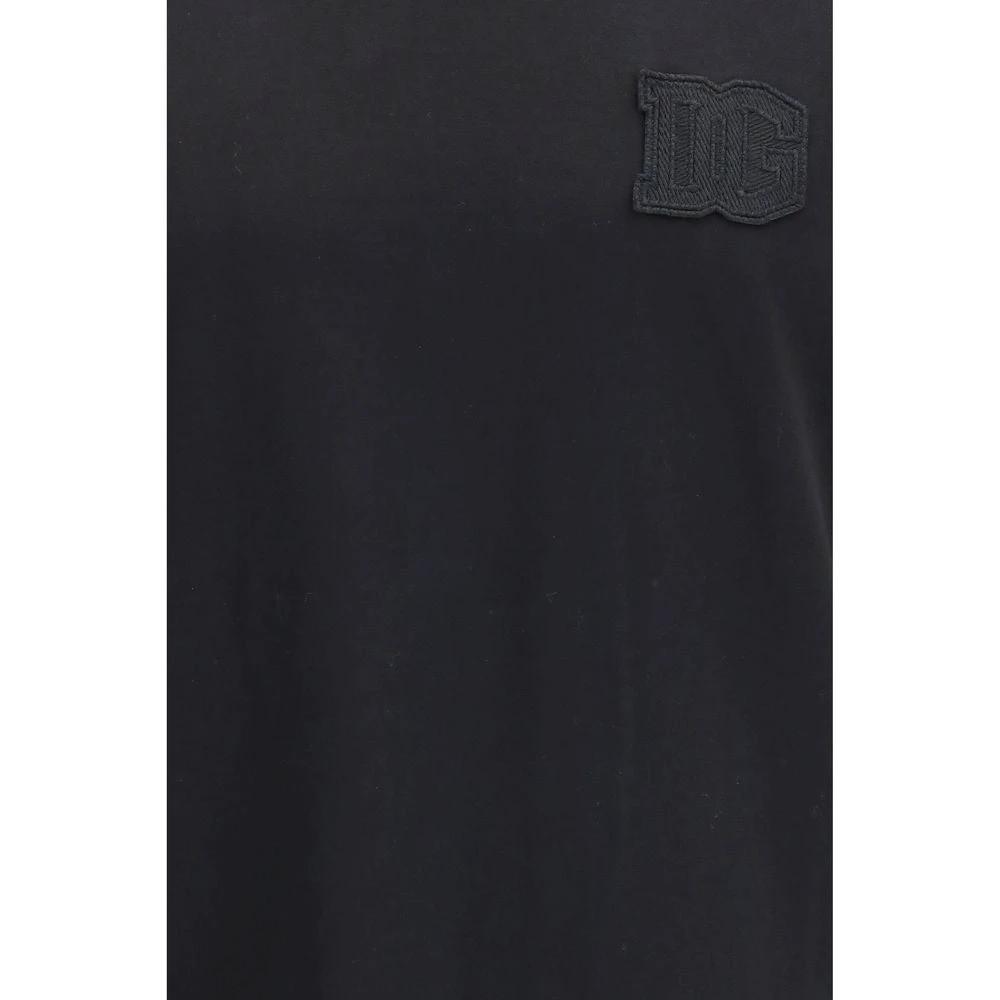 Dolce & Gabbana Black Cotton T-Shirt