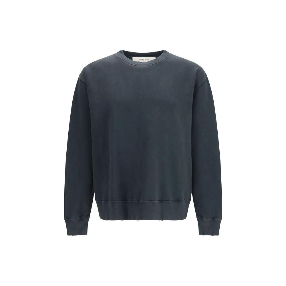 Sweat-shirt en coton noir Golden Goose