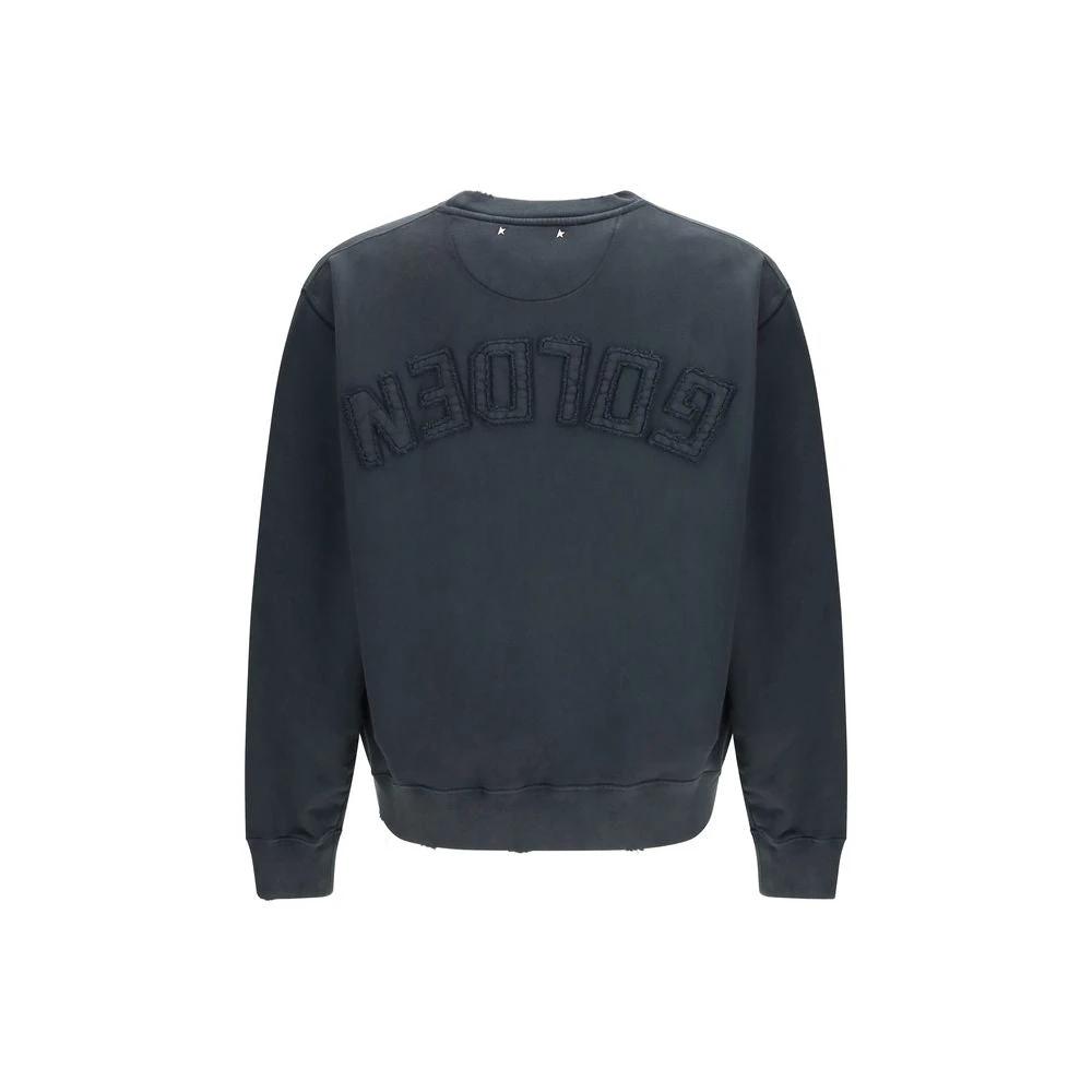 Sweat-shirt en coton noir Golden Goose