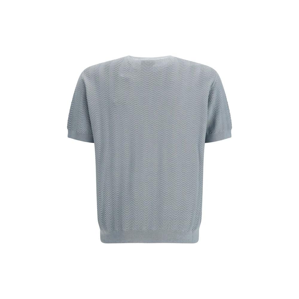 Giorgio Armani Gray Silk Sweatshirt
