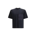 T-shirt noir en coton LAMINAR