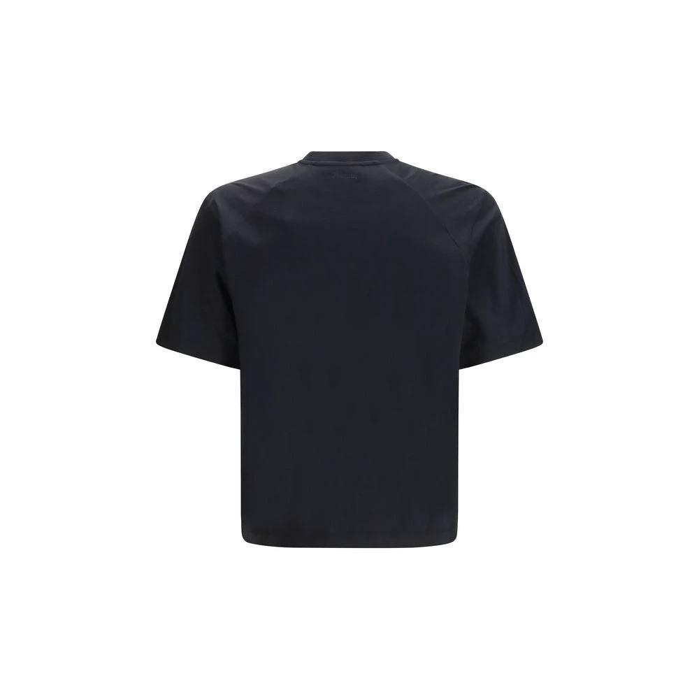 T-shirt noir en coton LAMINAR