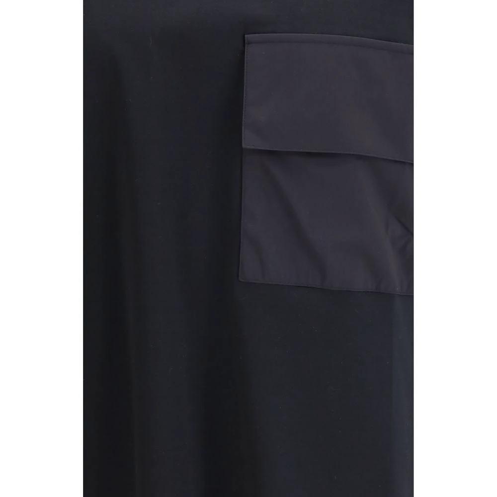 T-shirt noir en coton LAMINAR