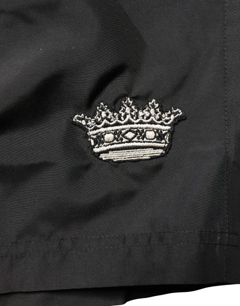 Short de bain Dolce & Gabbana en polyester noir pour homme avec cordon de serrage