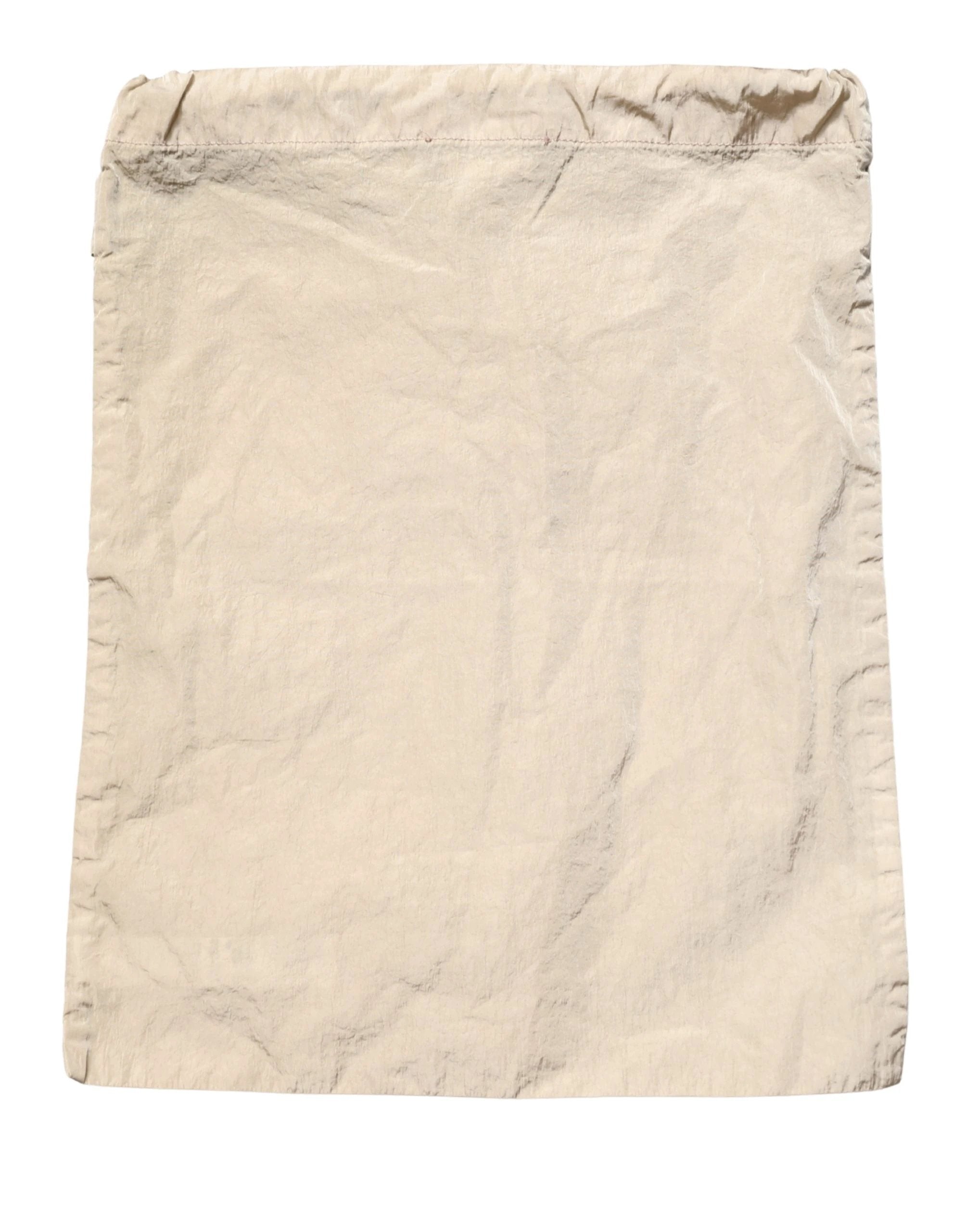 Short de bain Dolce & Gabbana en nylon marron avec cordon de serrage