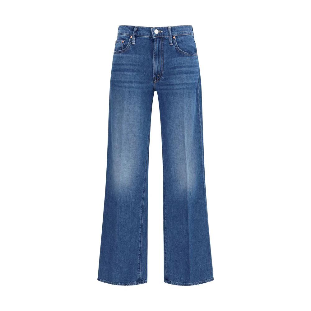 Jean Mother Denim bleu en coton coupe décontractée