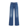 Jean Mother Denim bleu en coton coupe décontractée