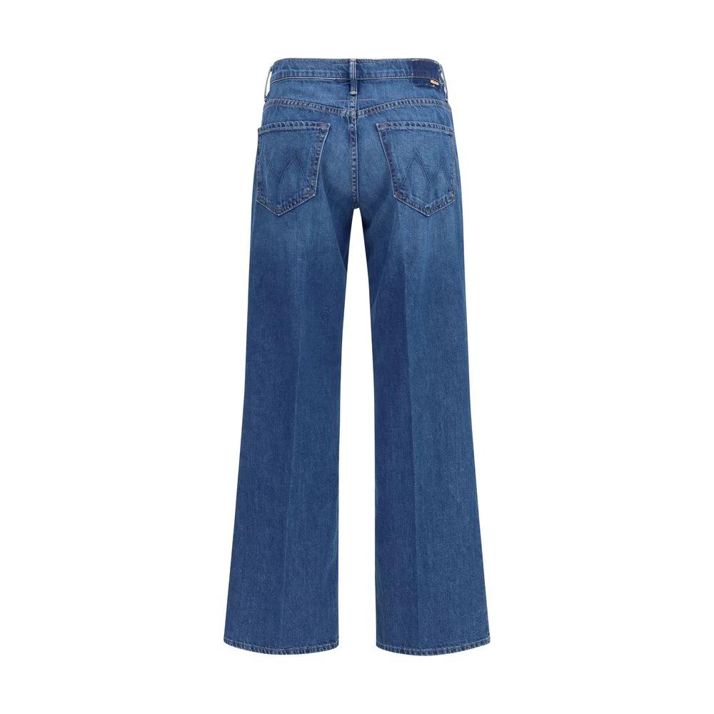 Jean Mother Denim bleu en coton coupe décontractée
