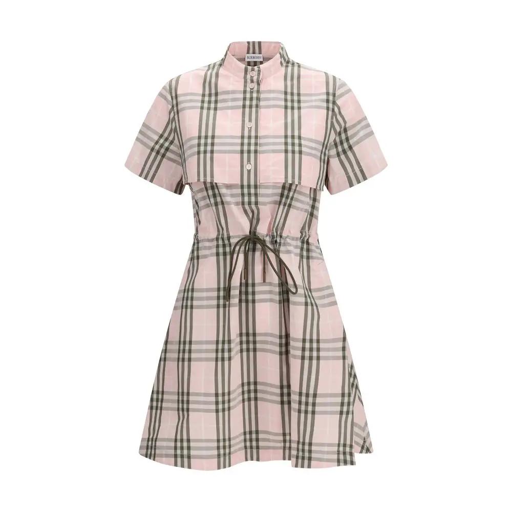 Women’s Check Cotton Shirt Dress – Burberry Heritage Trench Style SS26
