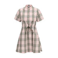 Women’s Check Cotton Shirt Dress – Burberry Heritage Trench Style SS26