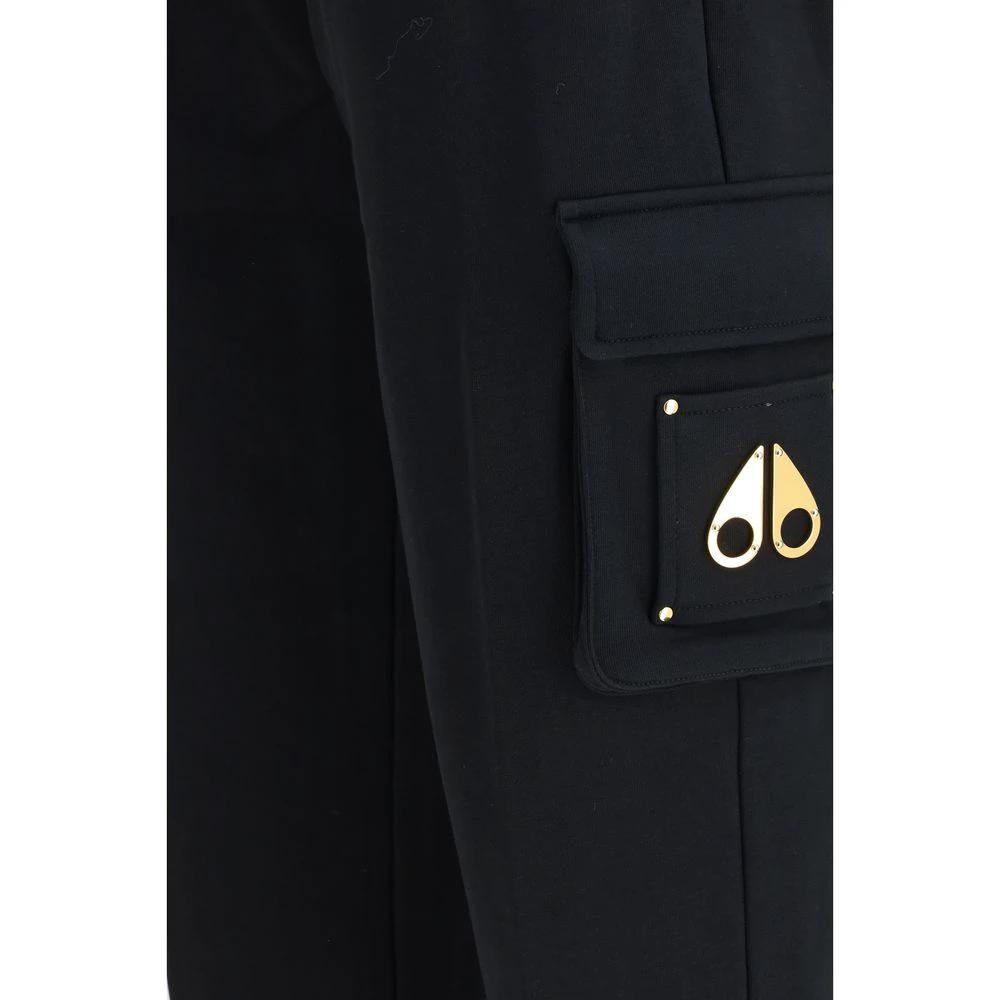 Moose Knuckles Black Cotton Casual Pants