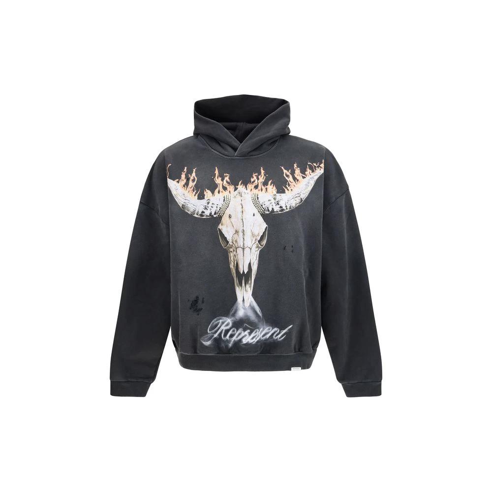 Sweat-shirt en coton gris Represent