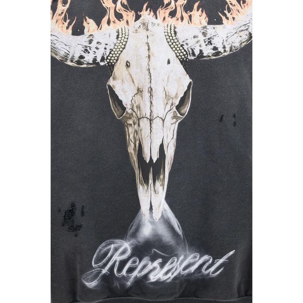 Sweat-shirt en coton gris Represent
