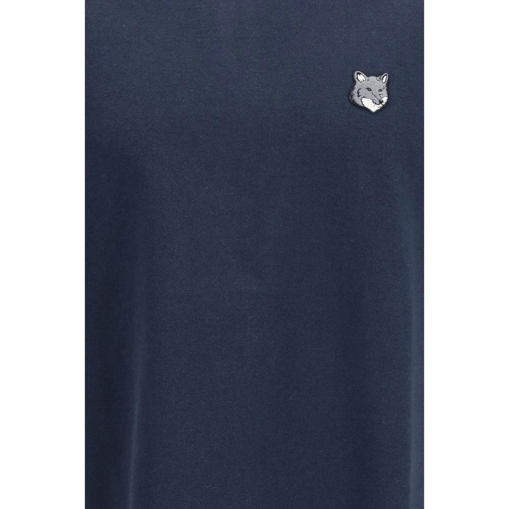 Maison Kitsuné Blue Cotton T-Shirt