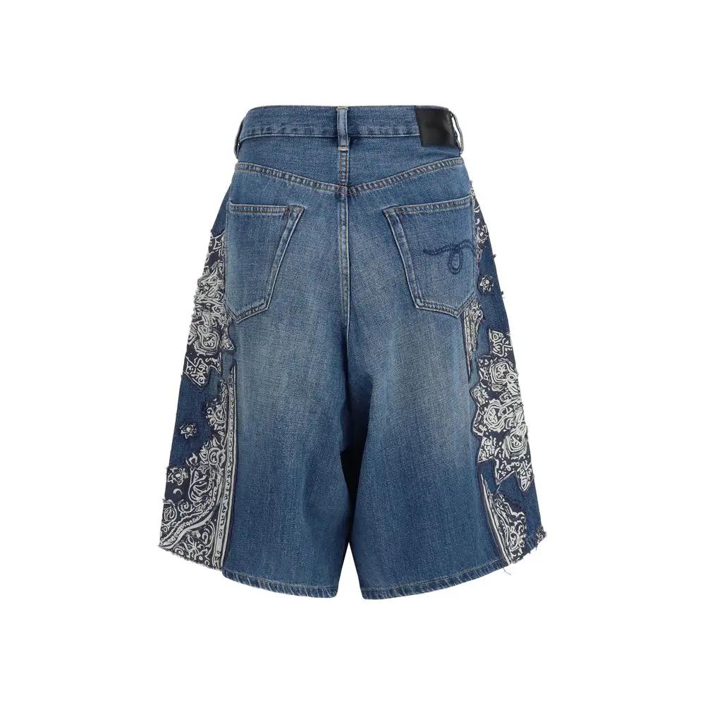 Shorts Bermudes R13 en coton bleu