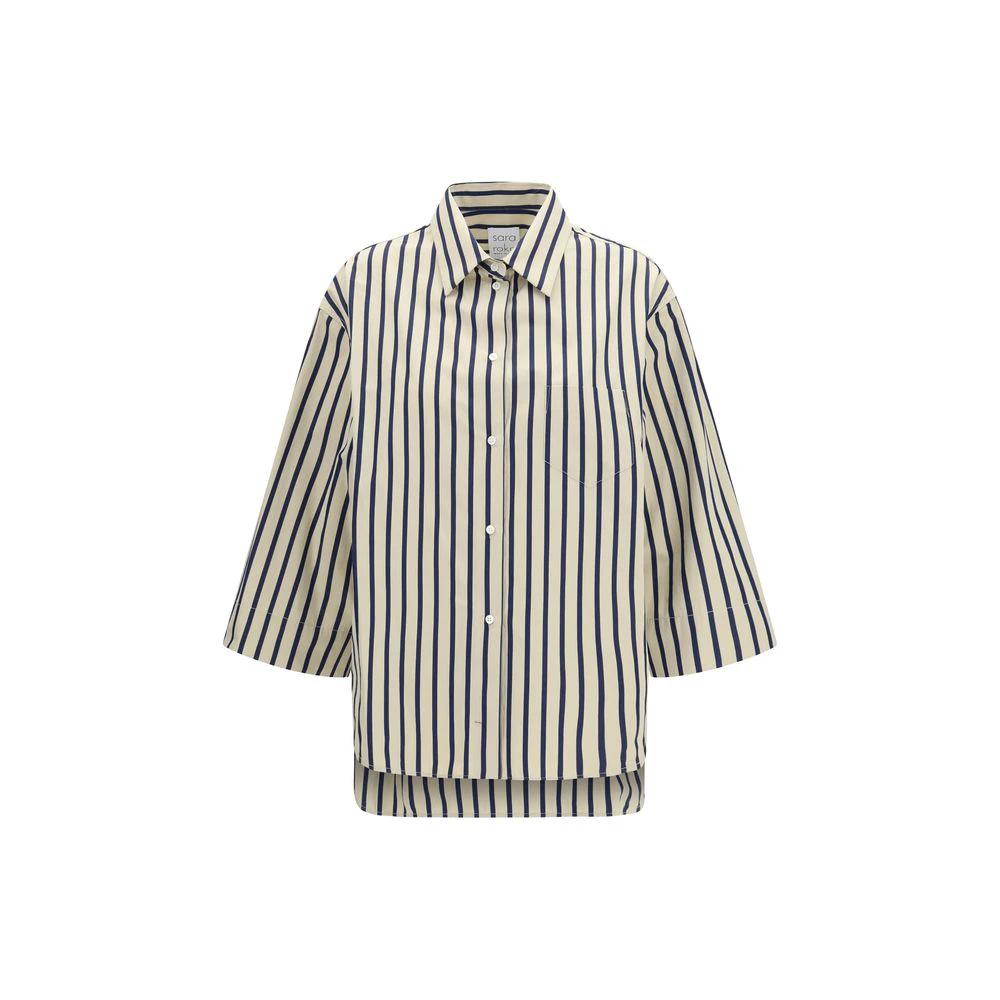 Chemise rayée en coton femme – Sara Roka Ljuba coupe oversize élégante