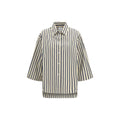 Chemise rayée en coton femme – Sara Roka Ljuba coupe oversize élégante