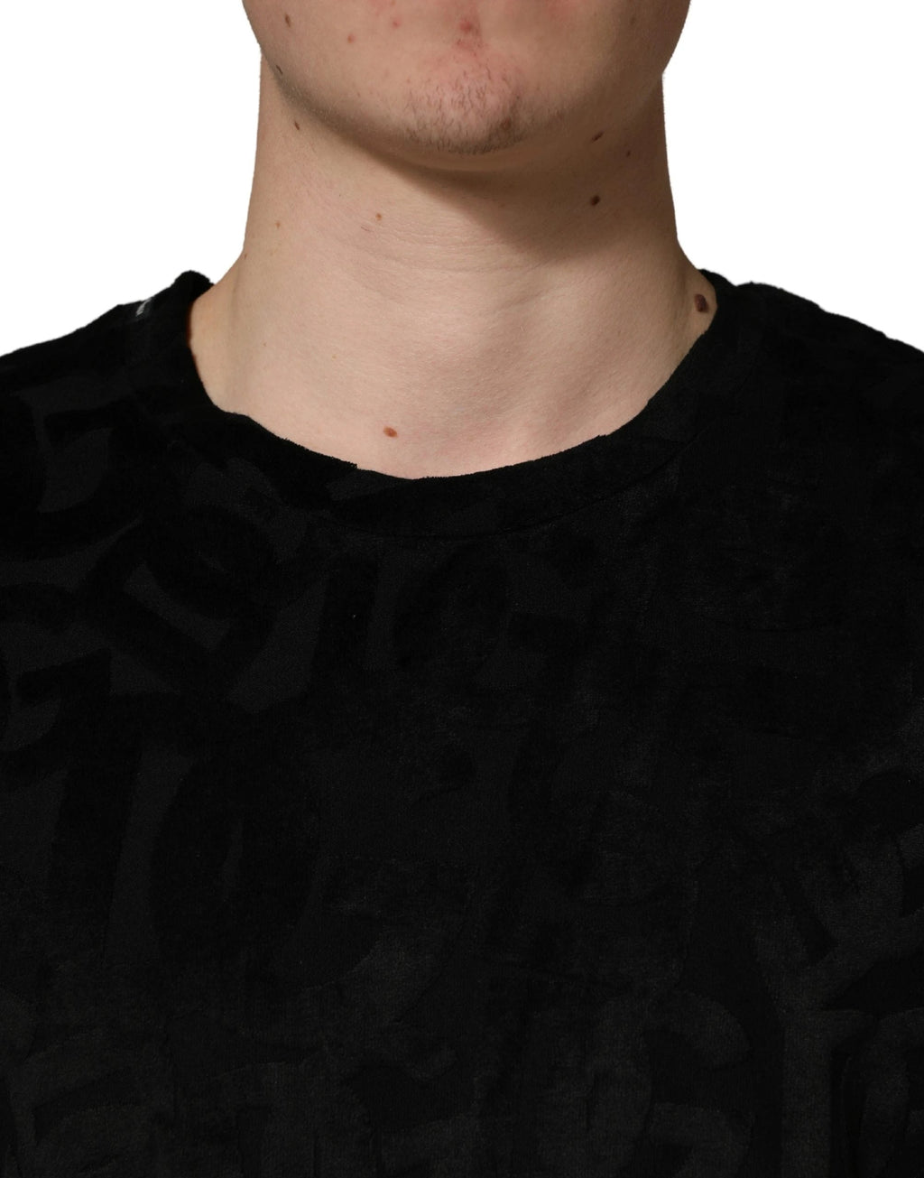 T-shirt décontracté Dolce & Gabbana noir avec logo DG Mania