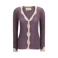 Cardigan Valentino violet en viscose