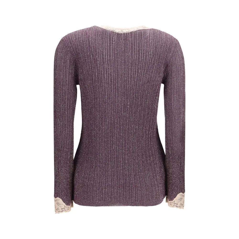 Cardigan Valentino violet en viscose