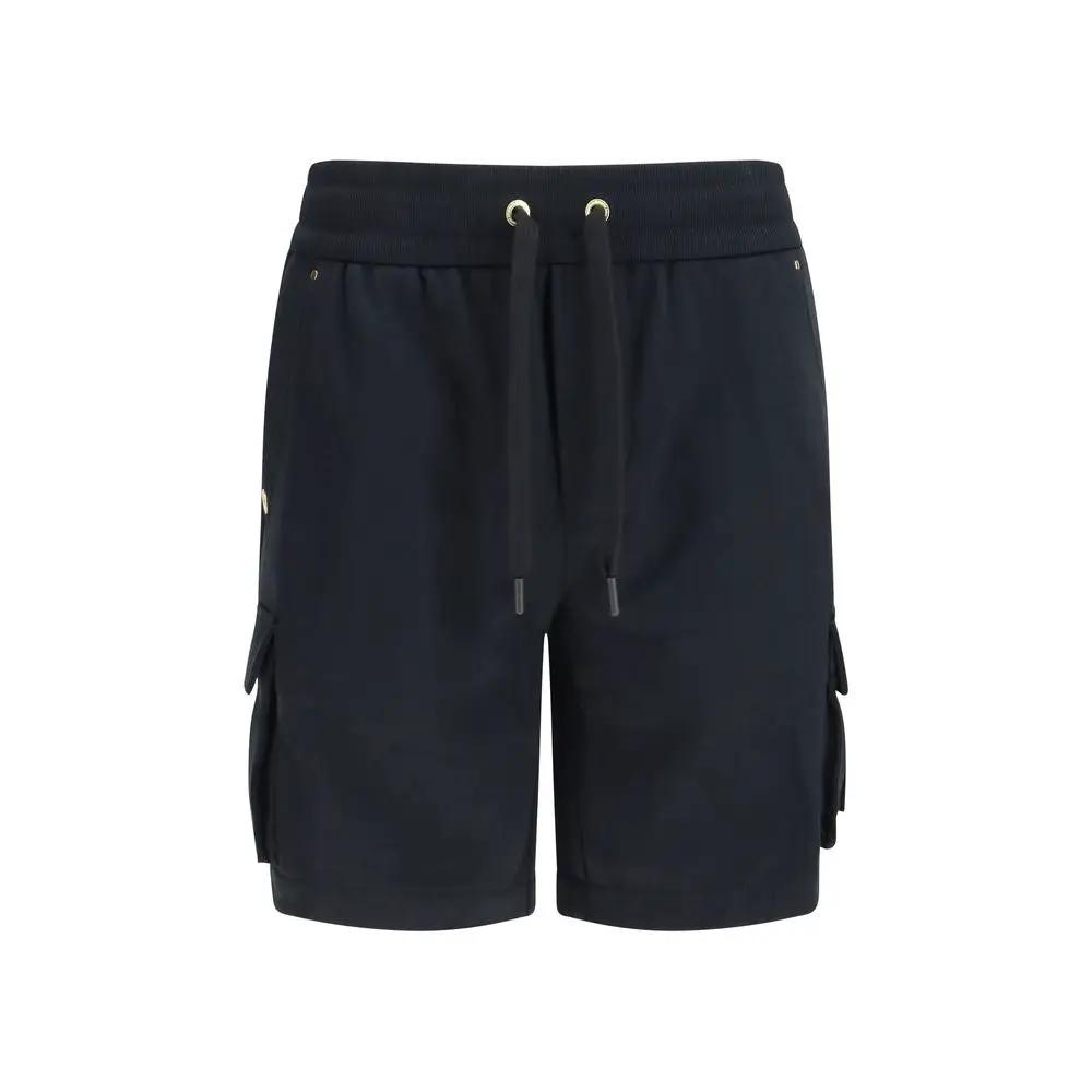 Moose Knuckles Black Cotton Bermuda Shorts