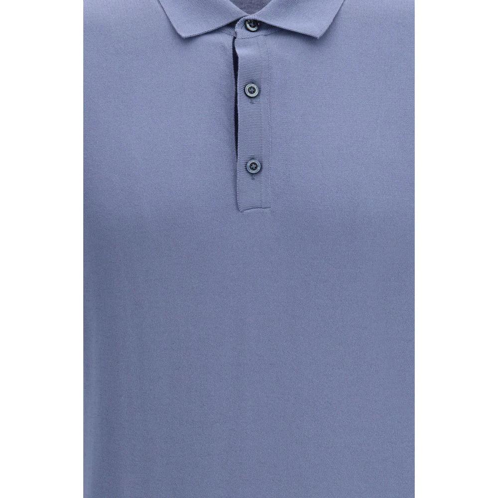 Men’s Cotton Polo Shirt – Moorer Classic Ribbed Collar Designer Polo SS26