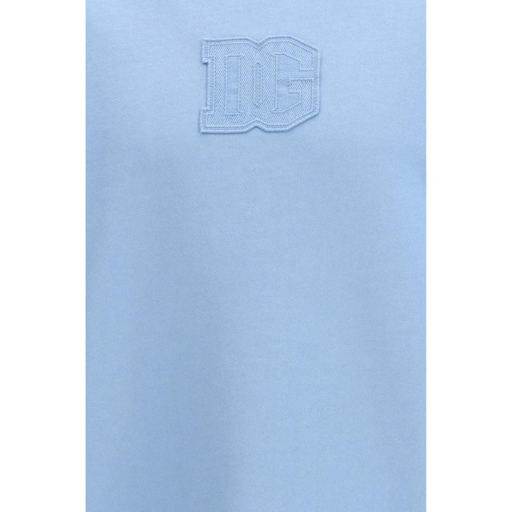 Dolce & Gabbana Blue Cotton Sweatshirt