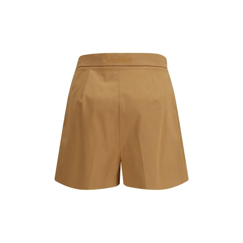 Shorts bermudas Max Mara en coton beige