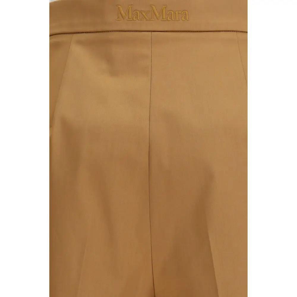Shorts bermudas Max Mara en coton beige
