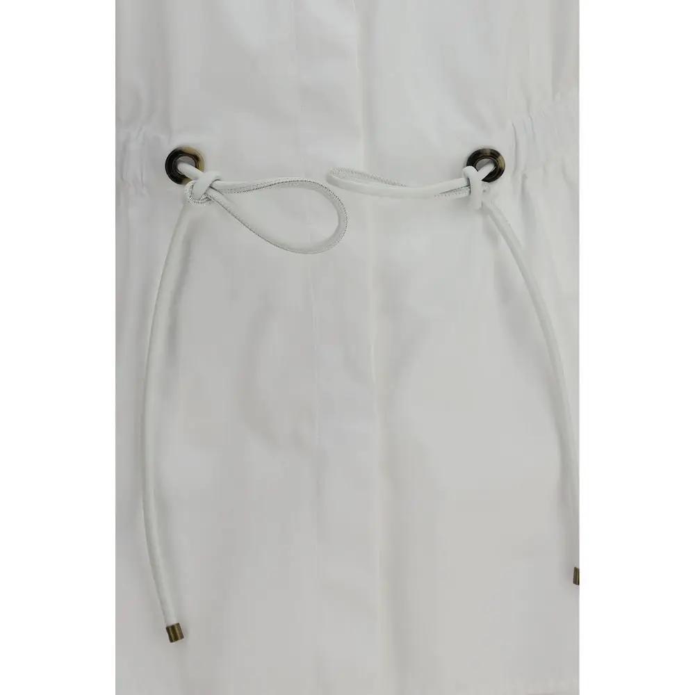 Max Mara White Cotton Dress Shirt
