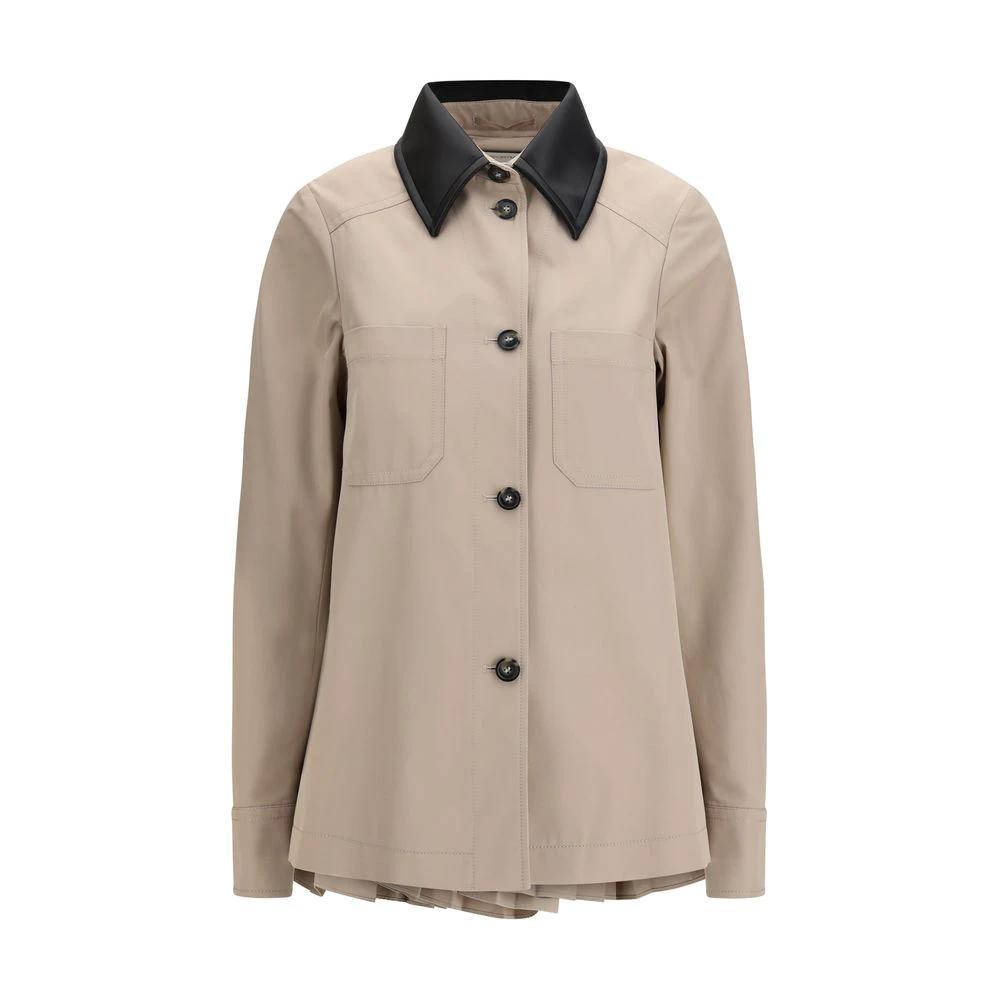 Manteau Max Mara beige en polyester