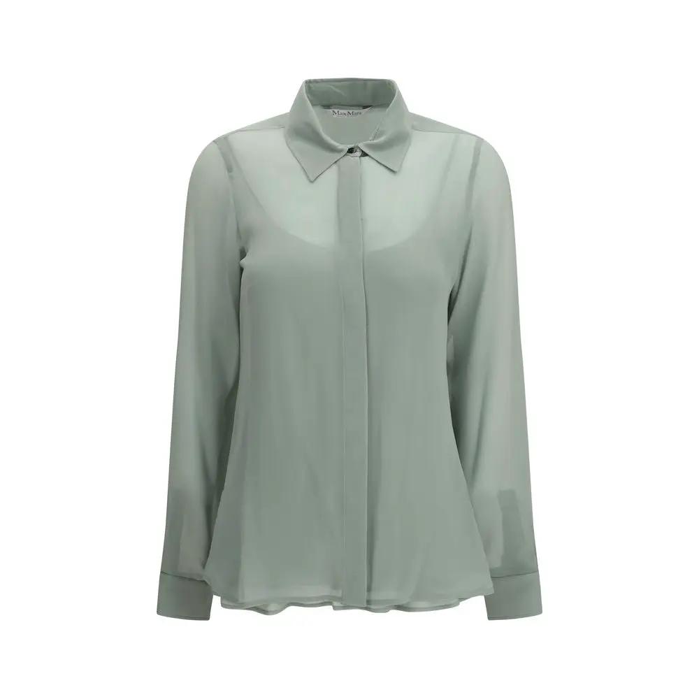 Chemise en soie bicolore Max Mara