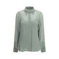 Chemise en soie bicolore Max Mara