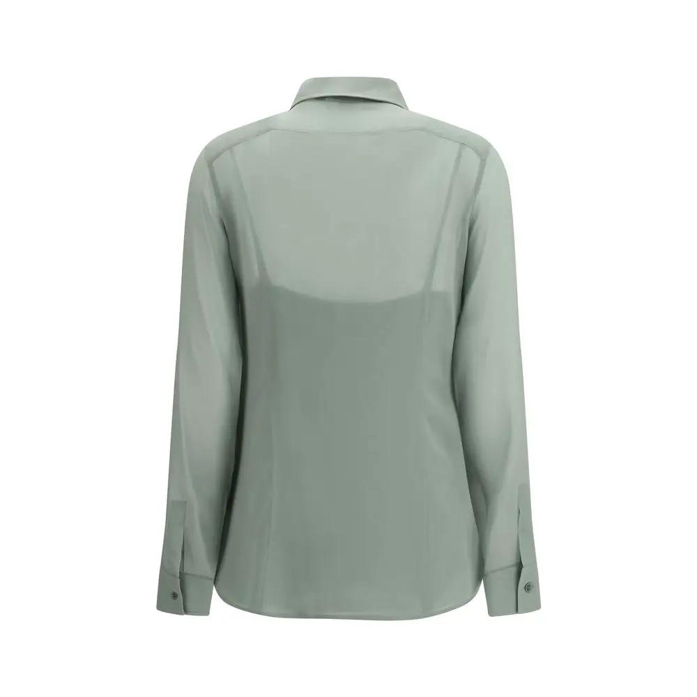 Chemise en soie bicolore Max Mara