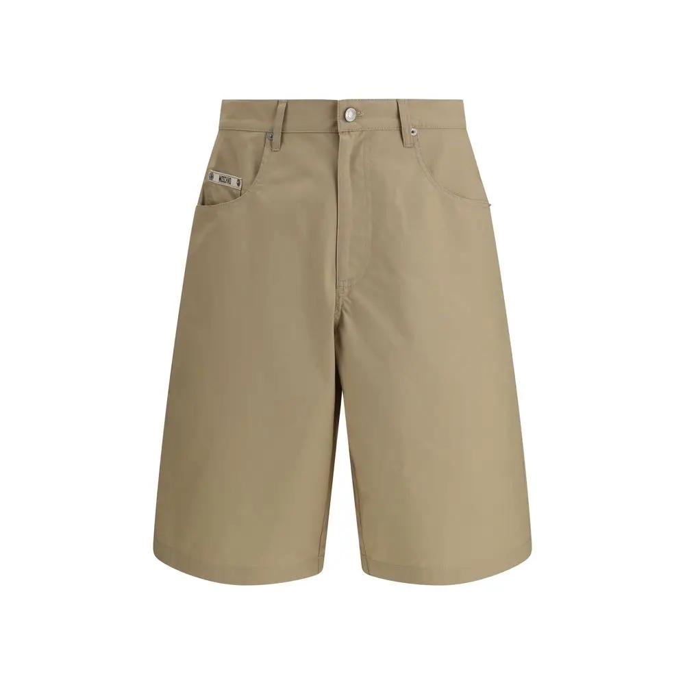 Moschino Beige Cotton Bermuda Shorts