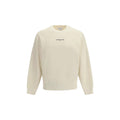 Sweat-shirt en coton beige Maison Kitsuné