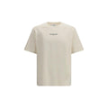 T-shirt en coton beige Maison Kitsuné