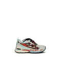 Off-White Blue Calf Leather Bos Taurus Athletic Sneakers