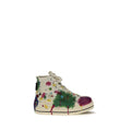 Baskets montantes en coton multicolore R13