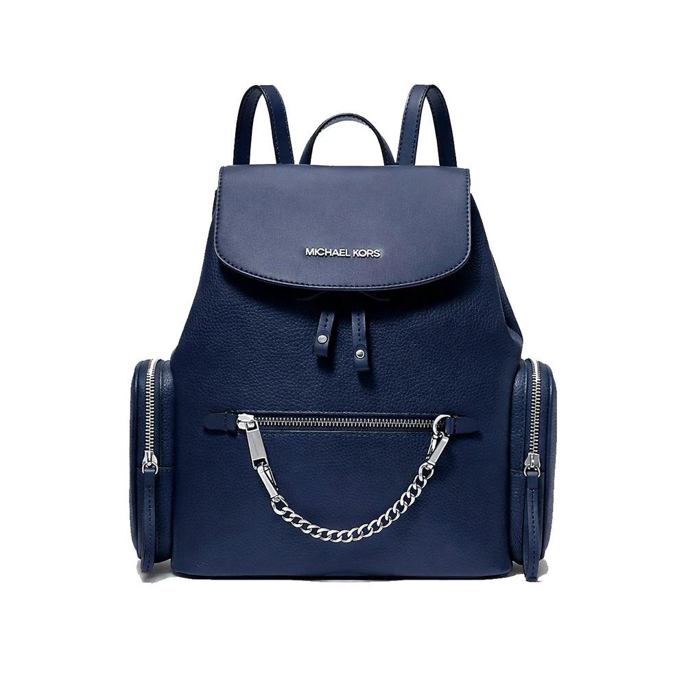 Sac à dos en fourrure bleu Michael Kors