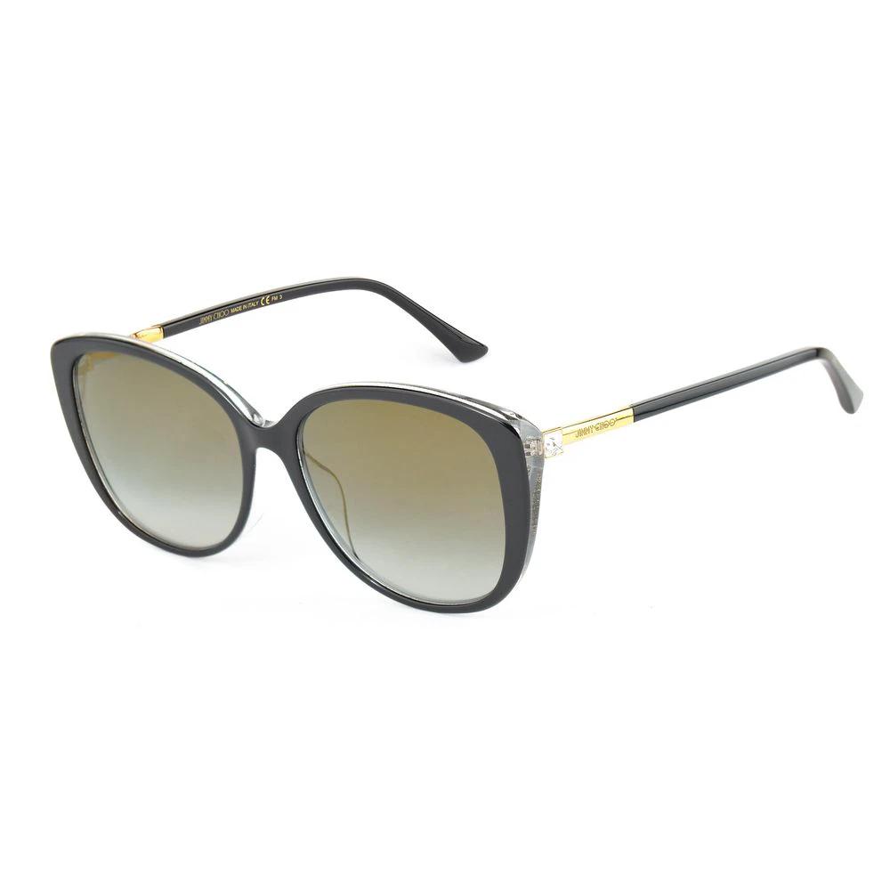 Lunettes de soleil Jimmy Choo en acétate noir