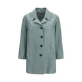 Blouson en cuir bleu Chloé
