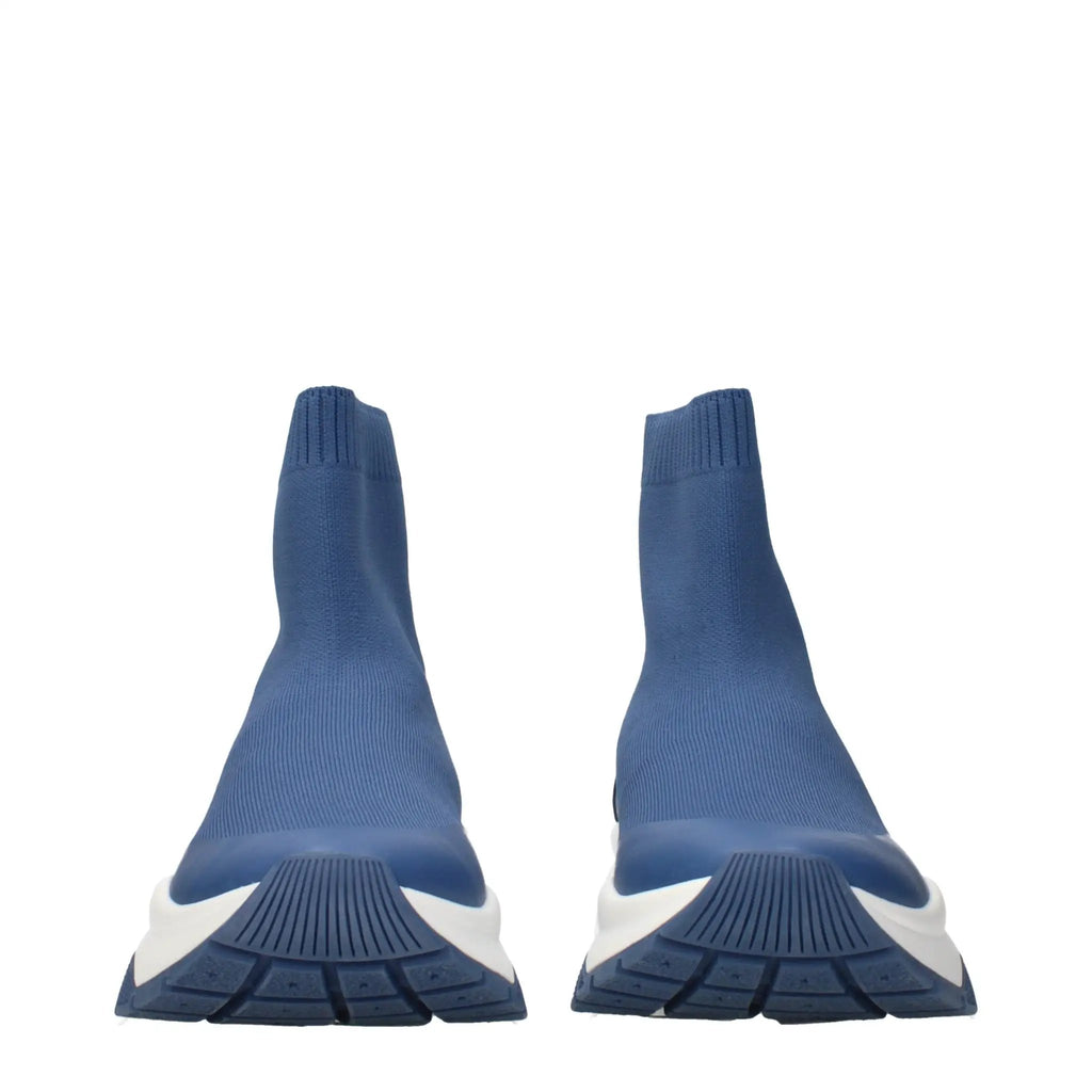 Women’s Blue Sock Ankle Boots – Jimmy Choo Landon Denim Knit Boots